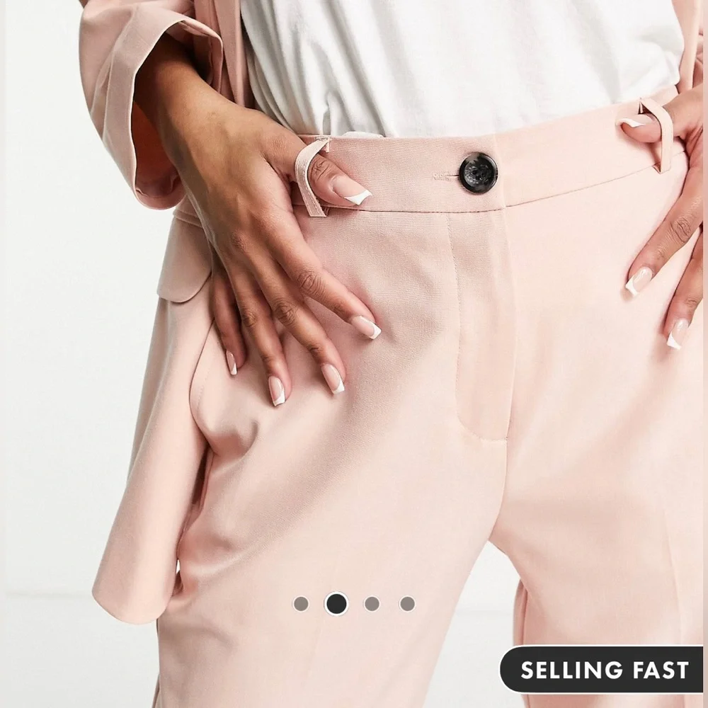 Asos design petite set in blush size 0 - Picture 5 of 7